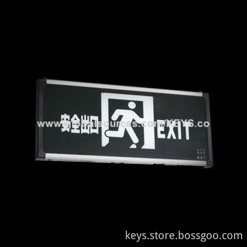 3W Embedded LED Exit Sign Fire, Emergency Green Lights